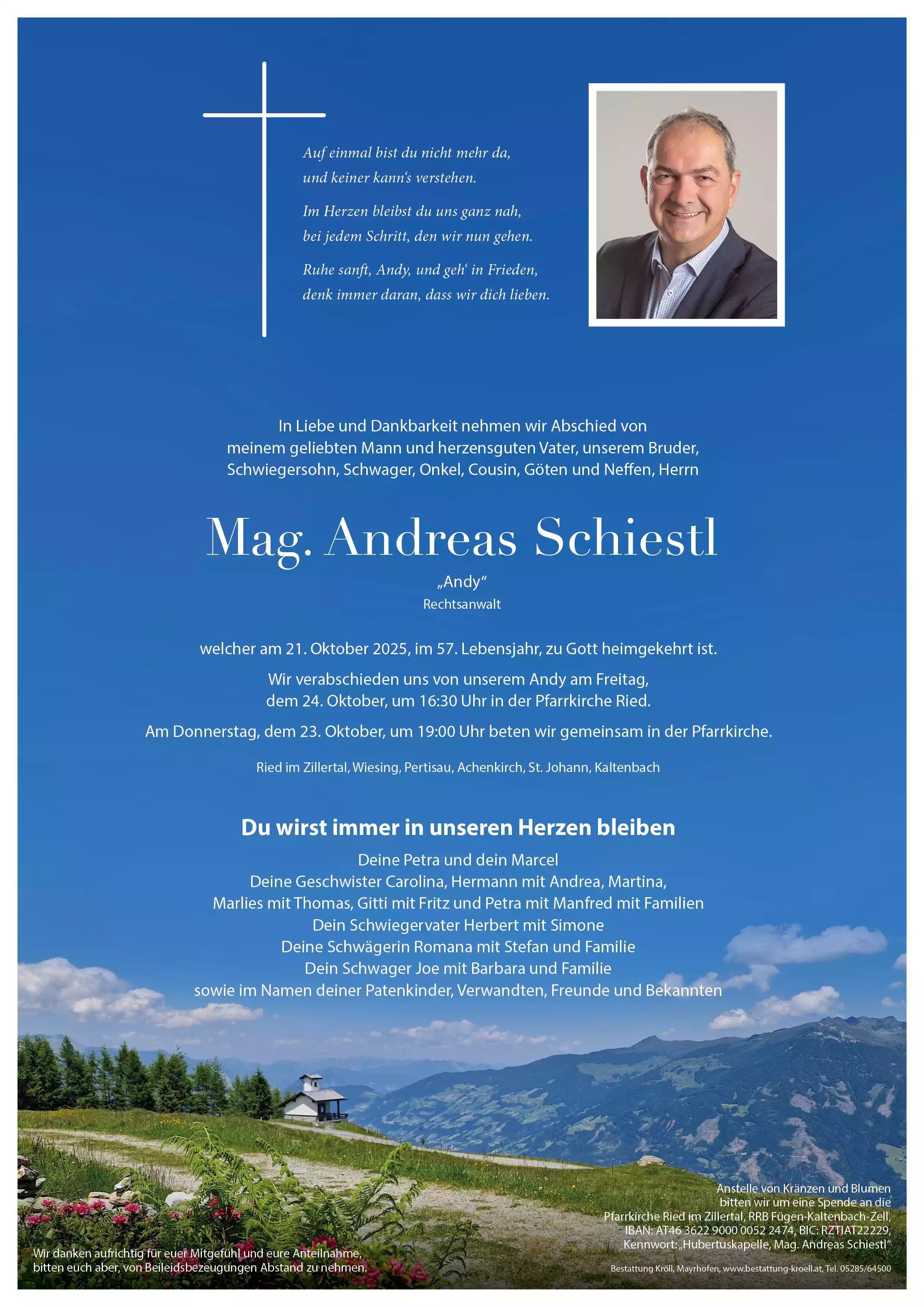 Parte von Mag. Andreas Schiestl